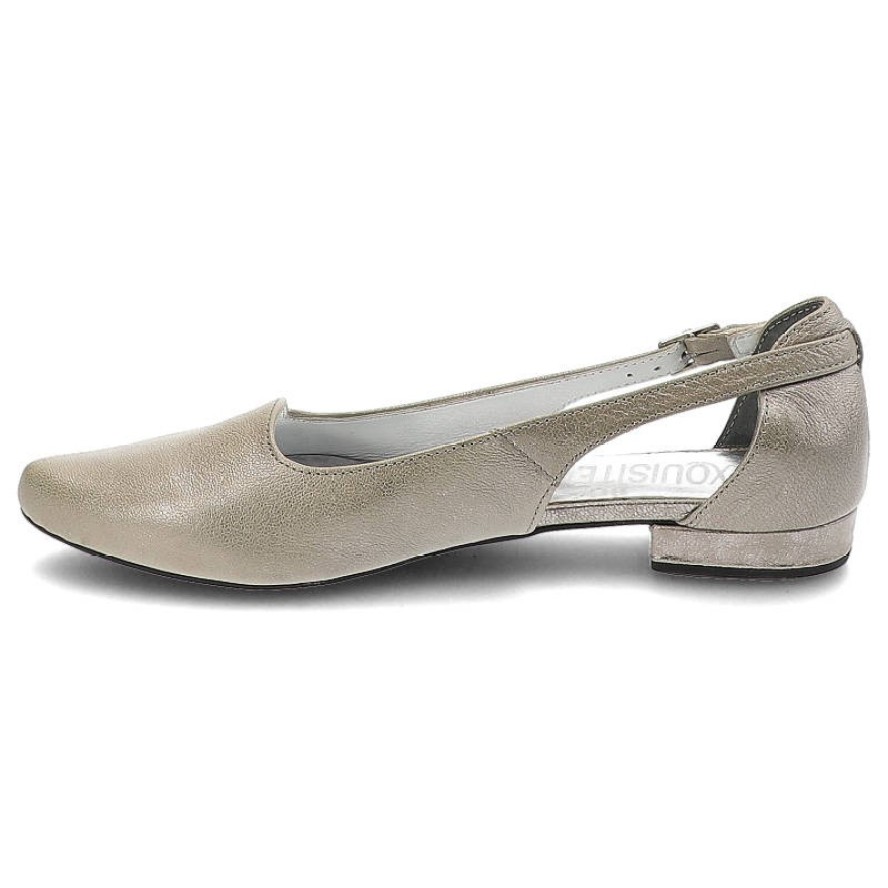 Szare Baleriny Exquisite Damskie Eleganckie Buty