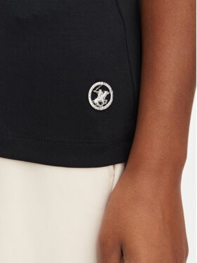 Beverly Hills Polo Club T-Shirt L1608-HR Czarny Regular Fit