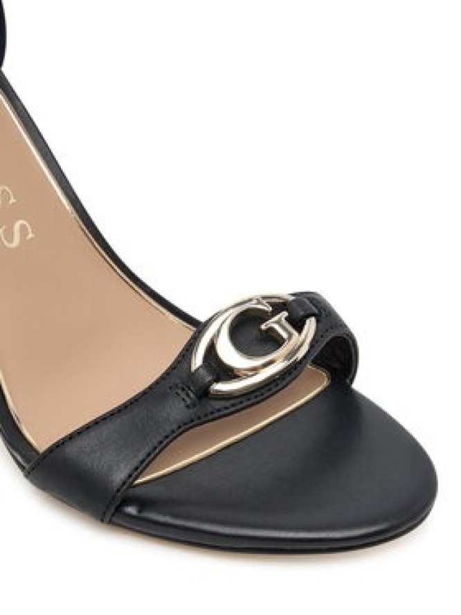 Guess Sandały FLTKAB LEA03 Czarny