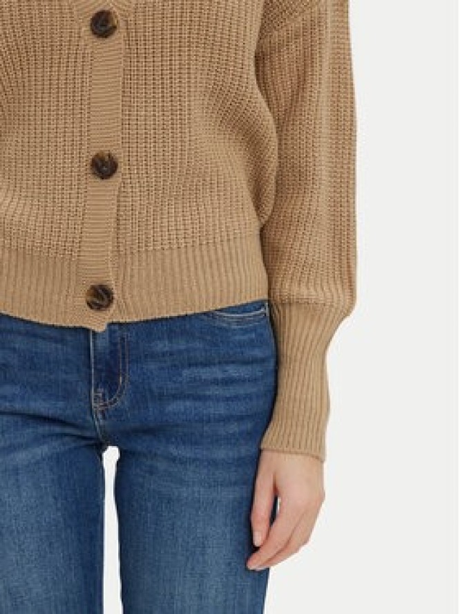 Vero Moda Kardigan Lea 10249632 Beżowy Regular Fit