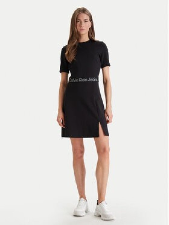 Calvin Klein Jeans Sukienka codzienna LV047F290G Czarny Regular Fit