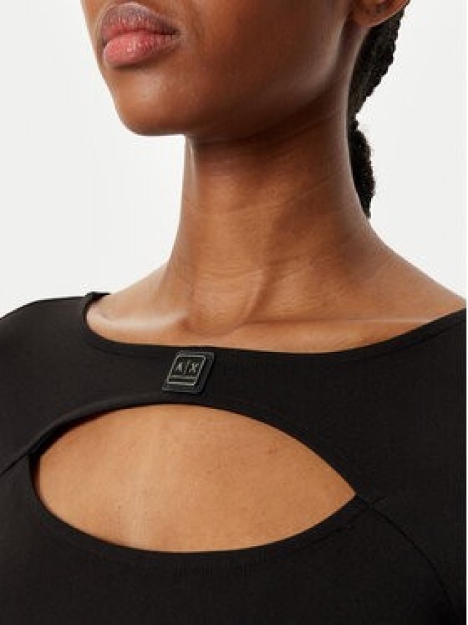 Armani Exchange Sukienka koktajlowa XW000092 AF10805 UC001 Czarny Slim Fit