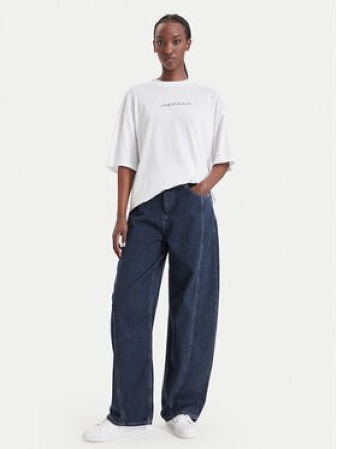 HUGO T-Shirt 50574524 Biały Relaxed Fit