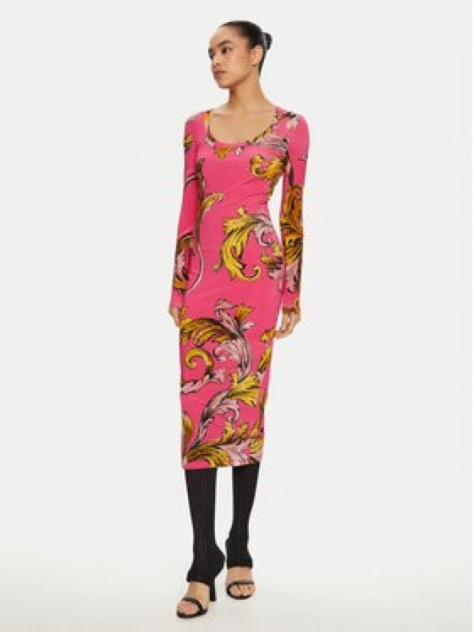 Versace Jeans Couture Sukienka codzienna 78HAO920 Różowy Regular Fit