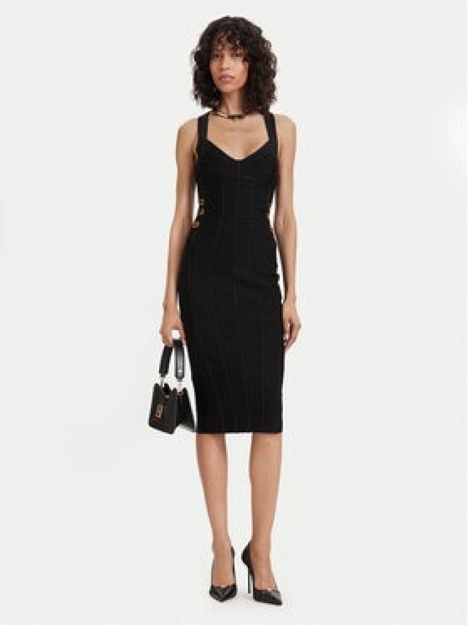 Elisabetta Franchi Sukienka koktajlowa AM-24D-62E2-V790 Czarny Slim Fit