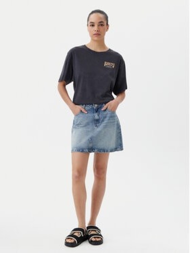 Roxy T-Shirt ERJZT05905 Szary Oversize