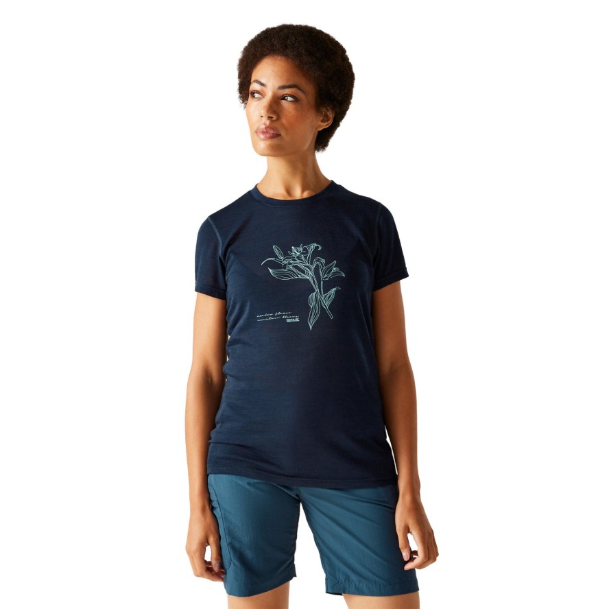 T-shirt Damski Kwiaty Escade