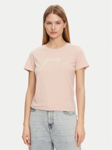 Guess T-Shirt O5GI02 KBBU1 Różowy Regular Fit