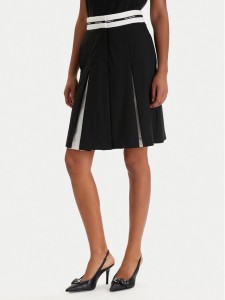 KARL LAGERFELD Spódnica mini B1W12005 Czarny Regular Fit