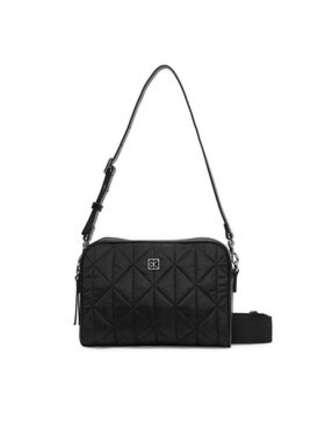 Calvin Klein Torebka Emblem Aop Jacquard Bucket LV04F3648G Czarny