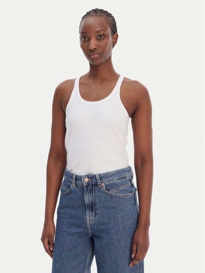 BOSS Top C_Epetite 50554664 Biały Slim Fit