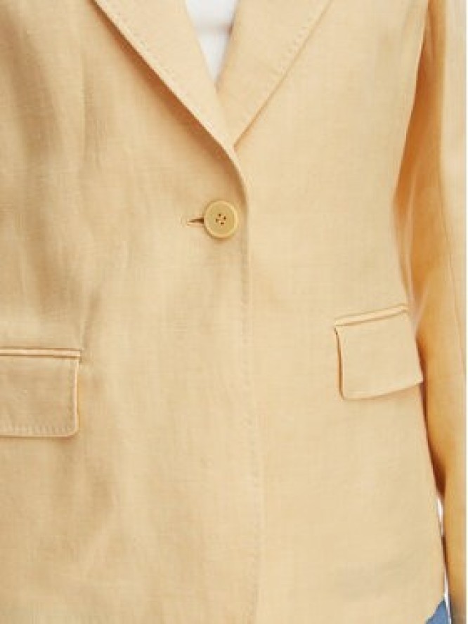 Weekend Max Mara Marynarka Nalut 2615041072 Żółty Regular Fit