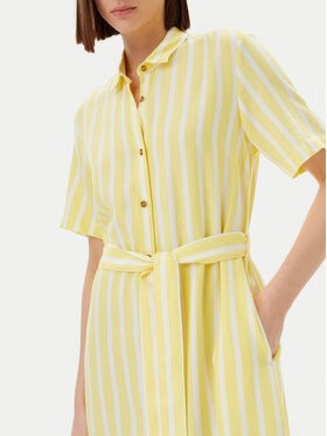 Barbour Sukienka koszulowa Adelaide LDR0909YE32 Żółty Regular Fit