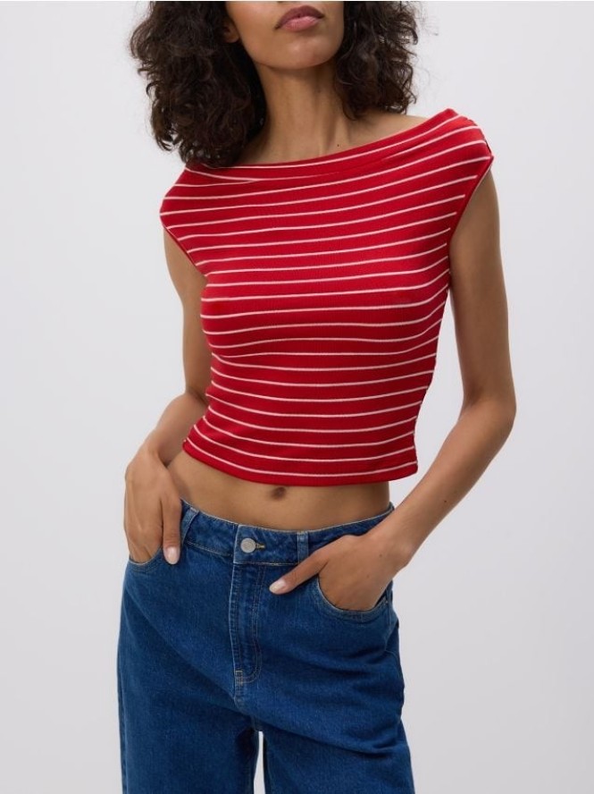 T-shirt w paski - wielobarwny