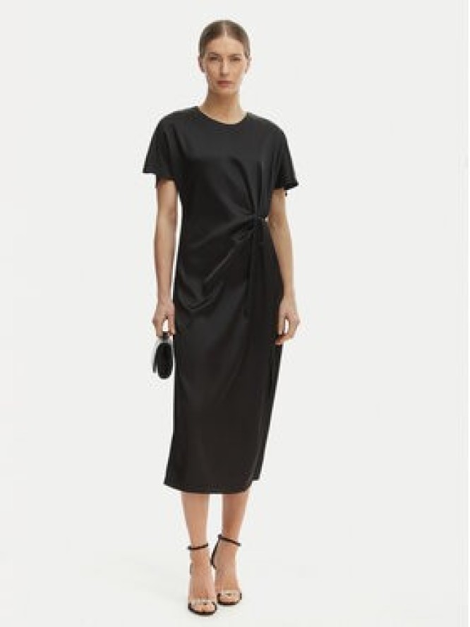 Rinascimento Sukienka koktajlowa CFC0127457003 Czarny Regular Fit