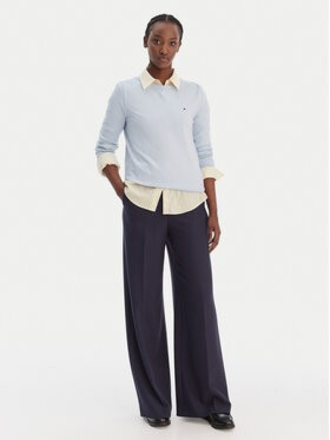 Tommy Hilfiger Sweter WW0WW44984 Błękitny Regular Fit