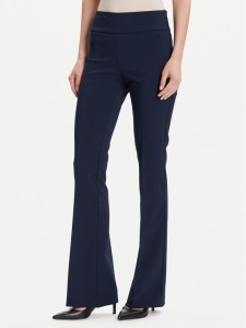 Rinascimento Spodnie materiałowe CFC0125318003 Granatowy Flare Fit