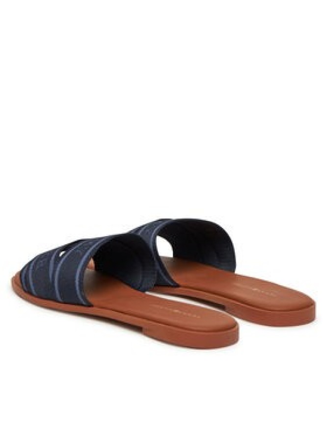 Tommy Hilfiger Klapki Webbing Mule FW0FW08421 Granatowy