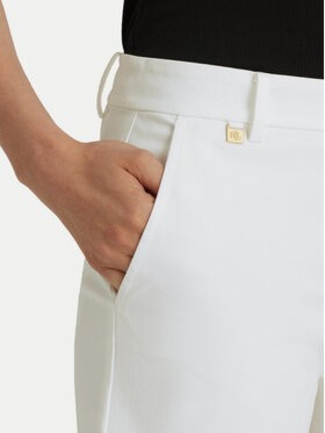 Lauren Ralph Lauren Szorty materiałowe Bsr-Btms 200661653 Biały Regular Fit