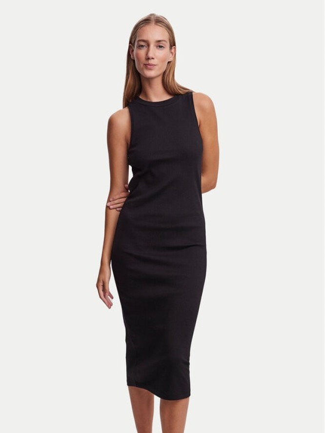 Vero Moda Sukienka letnia Lavender 10230437 Czarny Slim Fit