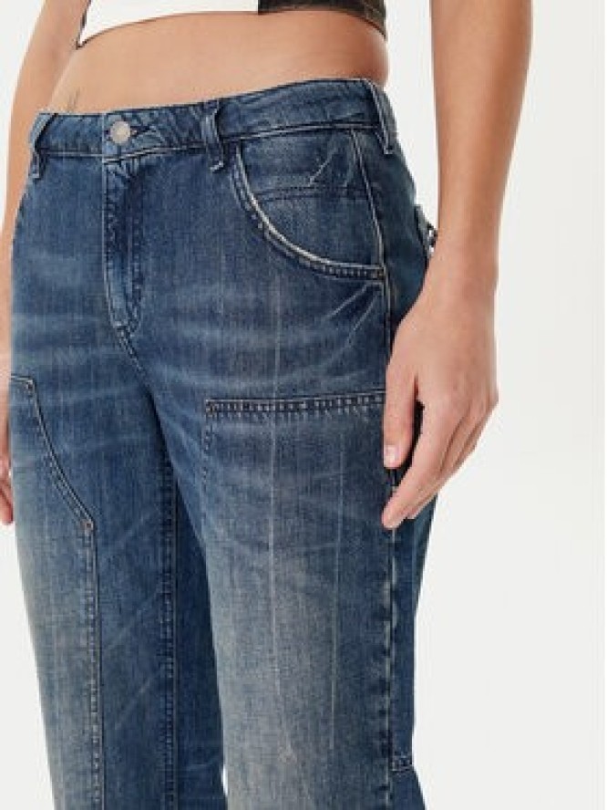 Guess Jeansy W5YA2E D5R0D Granatowy Straight Leg