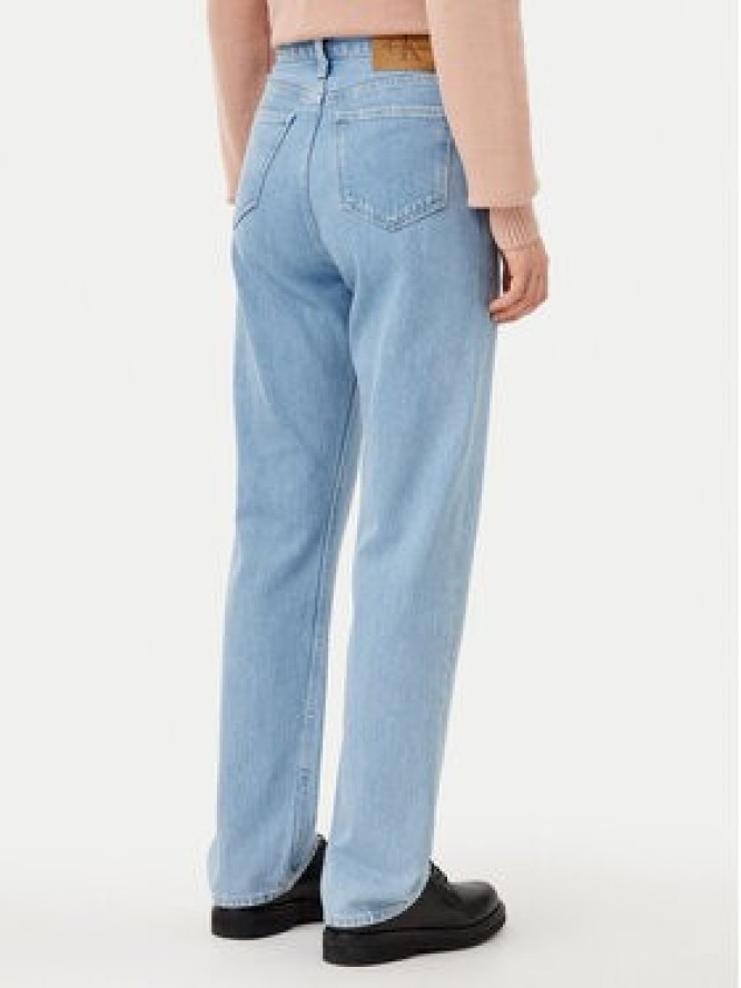 Calvin Klein Jeans Jeansy J20J224997 Niebieski Straight Fit