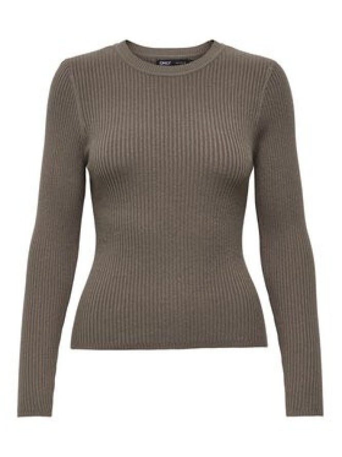 ONLY Sweter Louisa 15344579 Brązowy Slim Fit