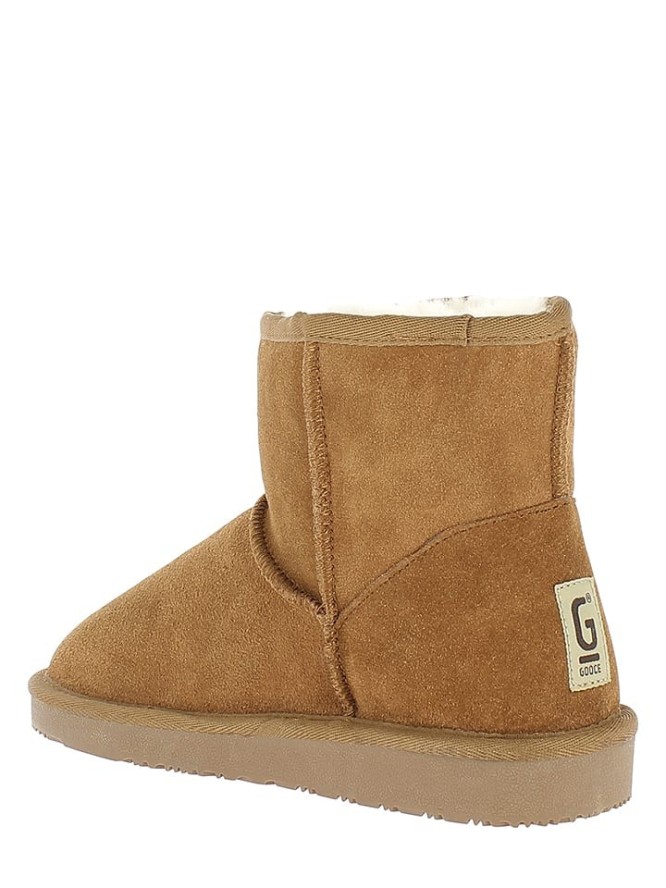 Gooce Skórzane botki zimowe "Thimble" w kolorze jasnobrązowym rozmiar: 37