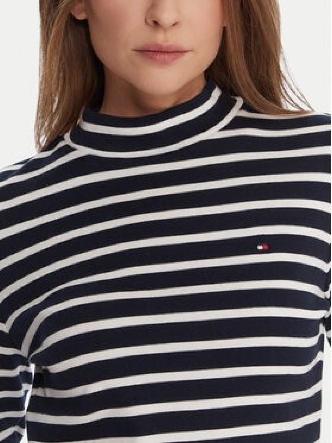 Tommy Hilfiger Bluzka WW0WW47307 Granatowy Slim Fit