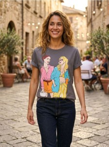 Koszulka z nadrukiem - szary