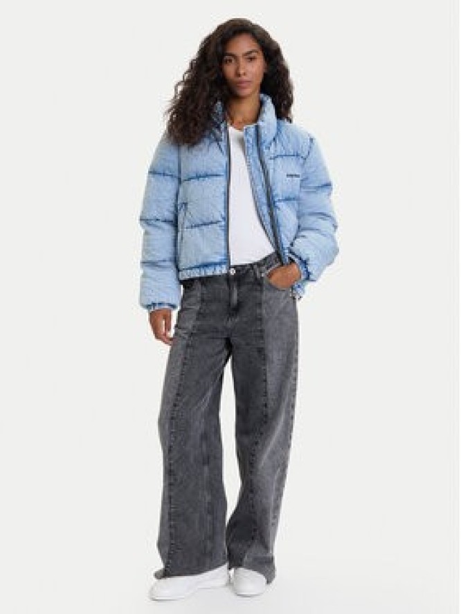 Guess Jeans Kurtka zimowa W5BL85 D6181 Niebieski Regular Fit