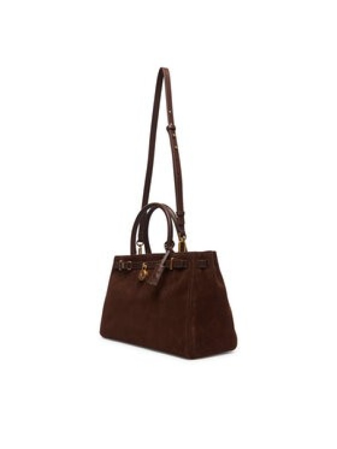 Tommy Hilfiger Torebka American Icon Tote Suede AW0AW19216 Brązowy