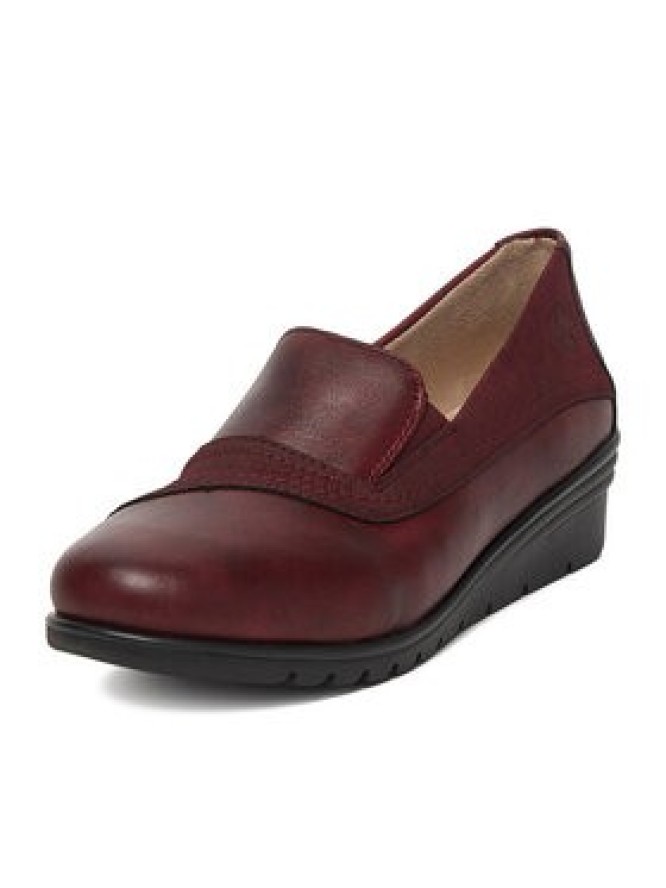 Rieker Półbuty L5356-35 Bordowy