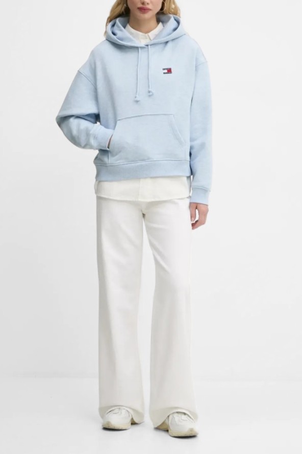 TOMMY JEANS Błękitna damska bluza, Rozmiar XL