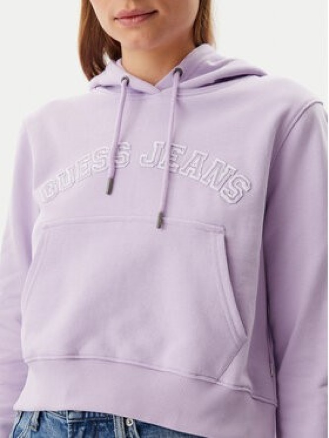 Guess Jeans Bluza W5GQ22 K68I4 Fioletowy Regular Fit