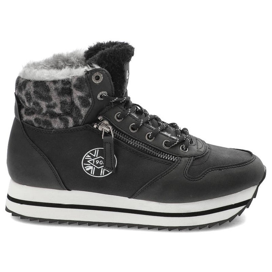 Czarne Botki Lee Cooper Ocieplane Buty Damskie