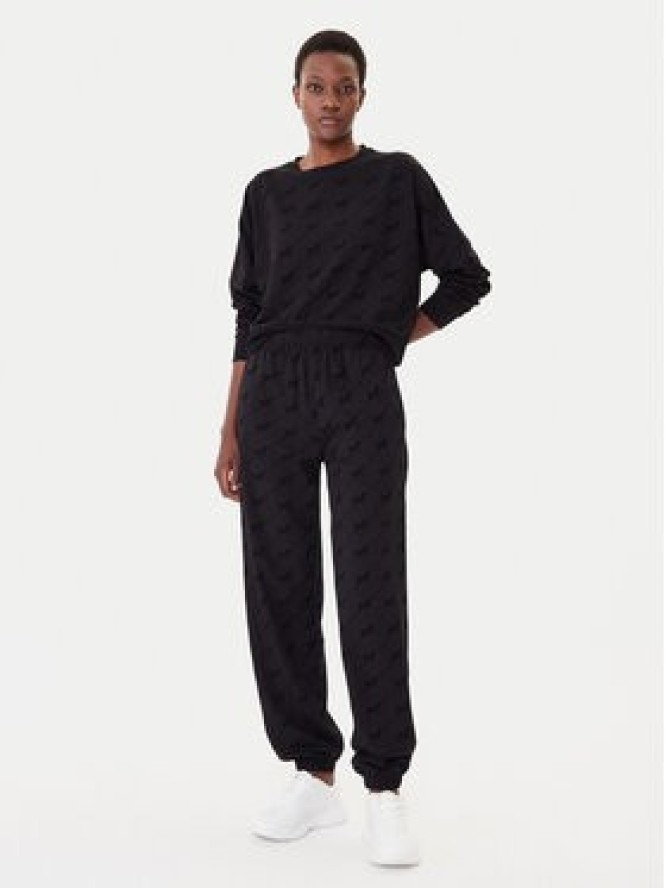 HUGO Bluza Lokky 50545210 Czarny Relaxed Fit