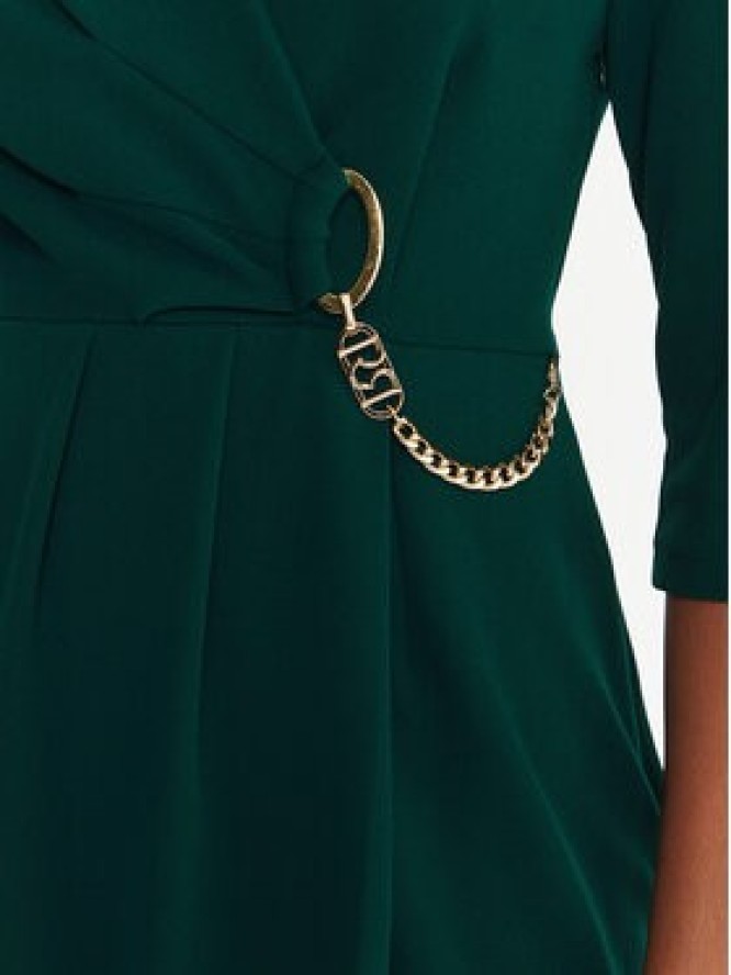 Rinascimento Sukienka koktajlowa CFC0020071002 Zielony Regular Fit