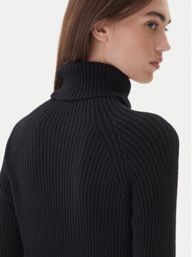 Kontatto Sukienka dzianinowa 3M0853C Czarny Regular Fit