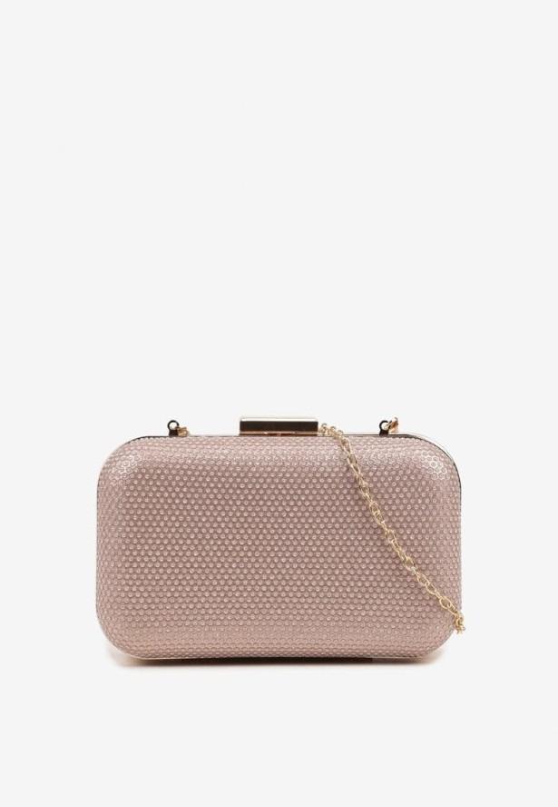 Szampańska Torebka Kopertówka Ozdobiona Brokatem Nerionea