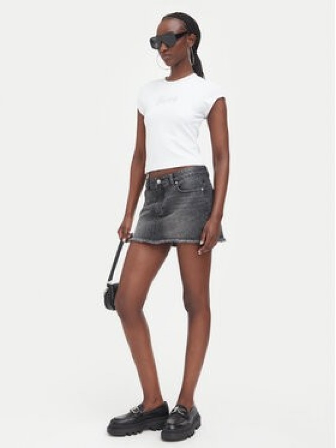 Juicy Couture Spódnica jeansowa JCDGS126958 Szary Regular Fit