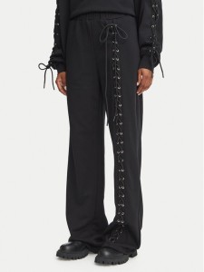 Liu Jo Spodnie dresowe TF6277 F0334 Czarny Relaxed Fit