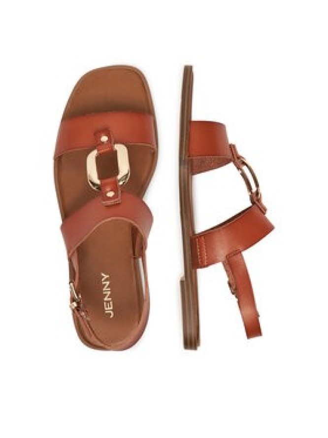 JENNY Sandały WS6561-02A Brązowy