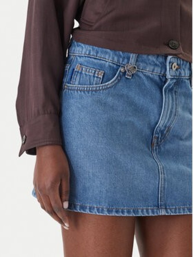 HUGO Spódnica jeansowa Galanie_B 50559551 Niebieski Regular Fit