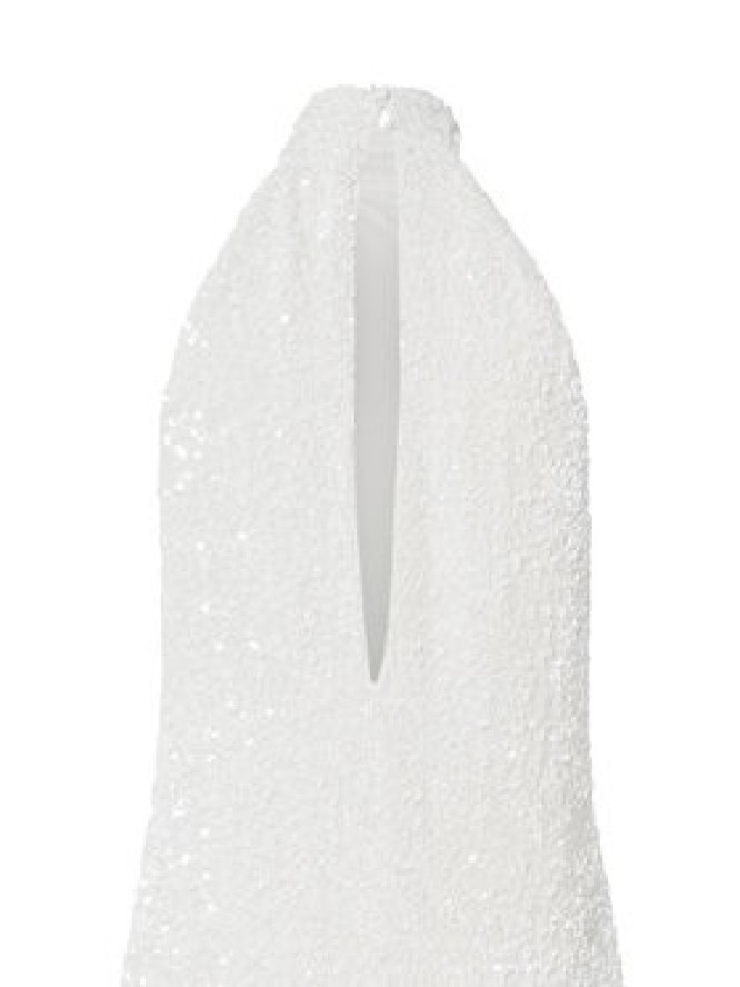 YAS Sukienka koktajlowa Mira 26037830 Écru Regular Fit