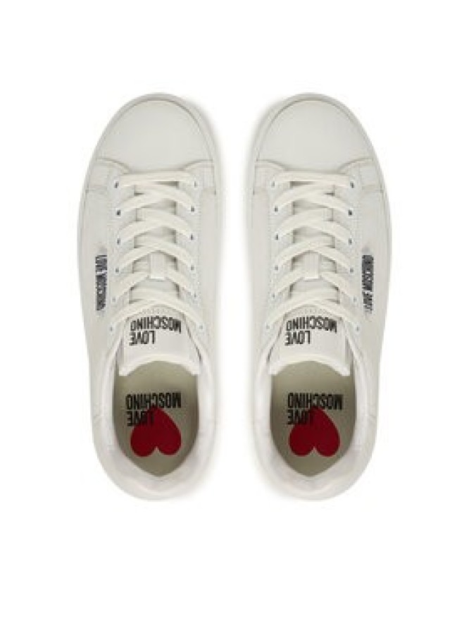 LOVE MOSCHINO Sneakersy JA15335G0NIEC10A Biały