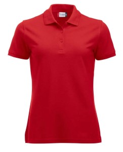 clique Manhattan Women koszulka polo z paskami na kołnierzu