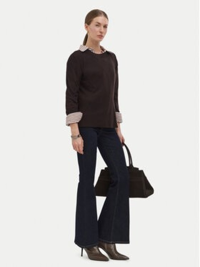 Liu Jo Sweter WF6418 MA16R Brązowy ciemny Regular Fit