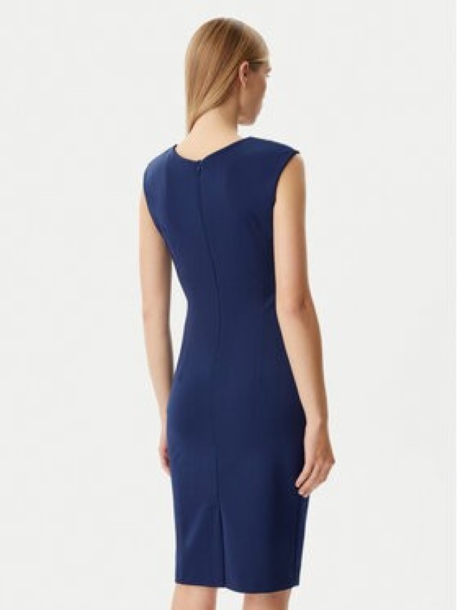 Rinascimento Sukienka koktajlowa CFC0122548003 Granatowy Regular Fit