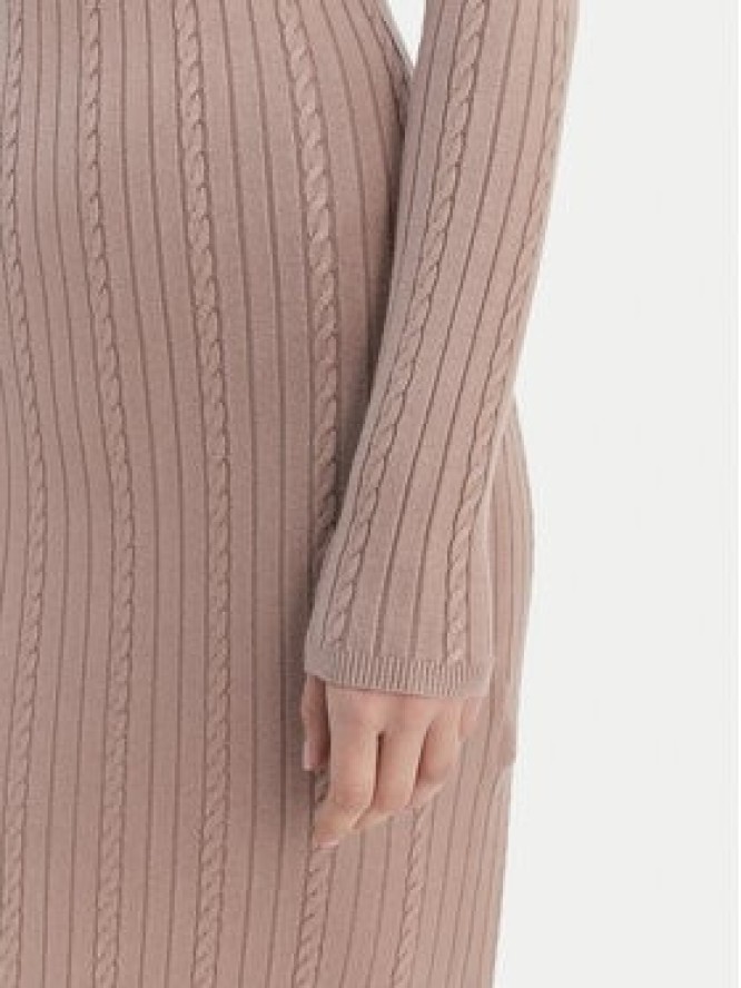 Guess Sukienka dzianinowa W6RK01 Z2YJ2 Beżowy Regular Fit